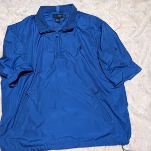Polo golf half zip windbreaker extra large blue
